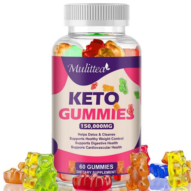 Keto ACV BHB 150000 Mg Gummies for Fat Burn Weight Loss Detox Keto Diet Pills - 60 Gummy