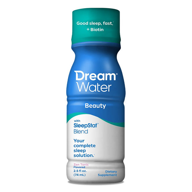 Dream Water Beauty Sleep Aid Drink Supplement; Liquid Shot W/ 5Mg Melatonin, GABA, 5-HTP, 24-Count