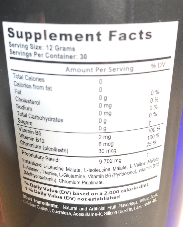 Regenerate BCAA Amino Acids Recovery Energy 30 Servings (Berry, 30 Servings)