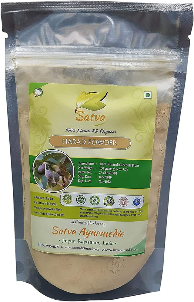 SATVA Harad Powder - 100% Terminalia Chebula Fruits-(100 Gm)