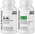 Youth & Tonic 15 Day Cleanse & Activated Charcoal Pills for Gas & Bloating and Body Detox