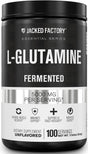 Jacked Factory L-Glutamine Powder 100 Servings - Vegan Fermented L Glutamine Supplement for Post Workout Muscle Recovery, Immunity, Digestive Health | No Artificial Filler - Unflavored