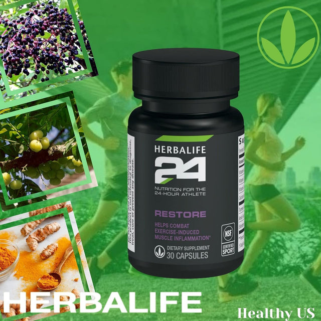 Herbalife 24 - Restore - Nutrition for the 24-Hour Athlete (Restore) 30 Capsules