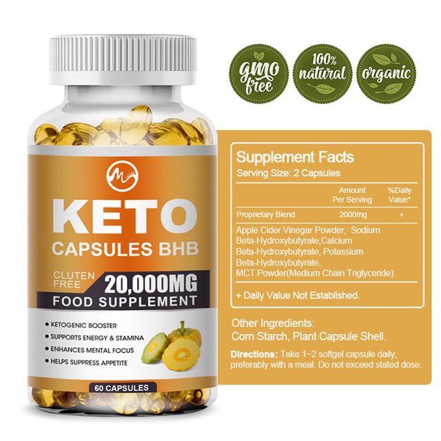 Minch 20000Mg Keto Pills Weight Loss Supplements - Boost Energy & Metabolism