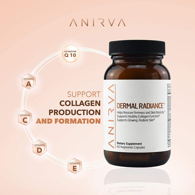 Dermal Radiance by Anirva – anti Aging Skin Supplement | anti Aging Pills to Support Youthful Skin and to Boost Collagen