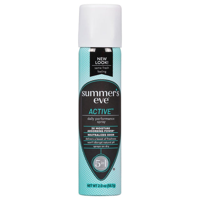 Summer’S Eve Active Daily Perfomance Feminine Spray, 2 Oz