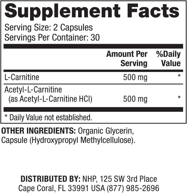 Dr. Mercola Carnitine Complex, 30 Servings (60 Capsules), Dietary Supplement, 1000 Mg per Serving, Supports Immune Health, Non-Gmo