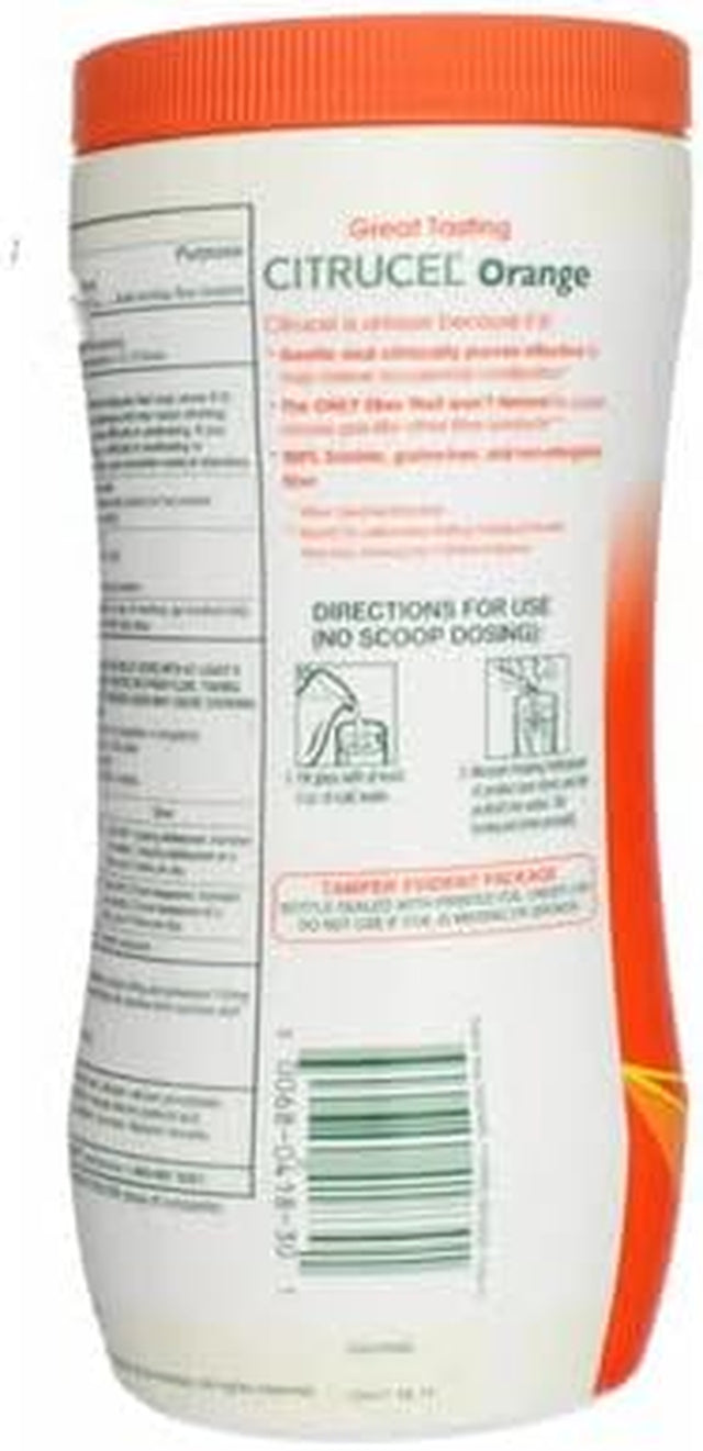 Citrucel - Fiber Therapy for Regularity, Methylcellulose, Orange Flavor - 30 Oz, Pack of 4