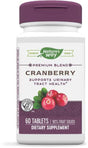 Nature'S Way Premium Blend Cranberry, Urinary Tract Health Support* Supplement with Vitamin C, 60 Tablets