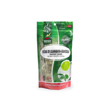 Hanan Peruvian Secrets Hojas De Guanabana-Graviola Herbal Tea | 100% Natural Soursop Leaves | 1.41Oz / 40G | Naturally Aids in Supporting the Liver and Immune System - 3 Pack