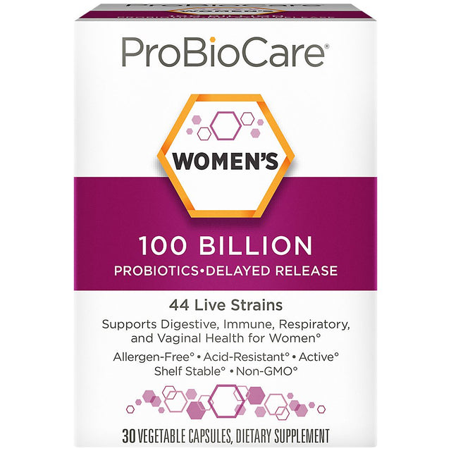 Probiotic for Women - 100 Billion Cfus - Supports Digestive & Vaginal Health (30 Vegetable Capsules)