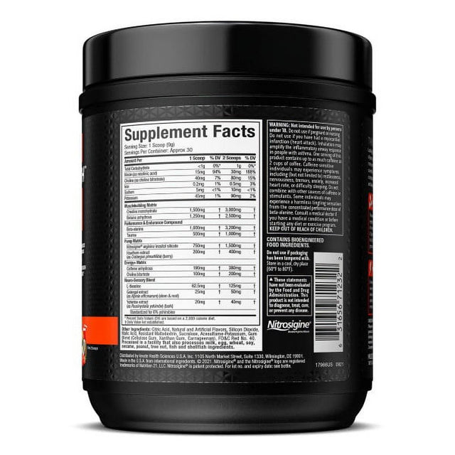 Muscletech Vapor X5 Pre-Workout Powder Explosive Energy, Miami Spring Break,9.6 Oz, 30 Servings