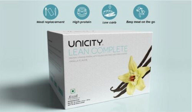 Unicity Lean Complete with Protein, Natural Fibers, Vitamin & Minerals 25 Sachet