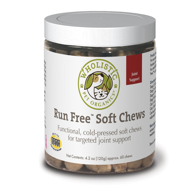 Wholistic Pet Organics Run Free Joint Support Dog Supplement, 60 Ct