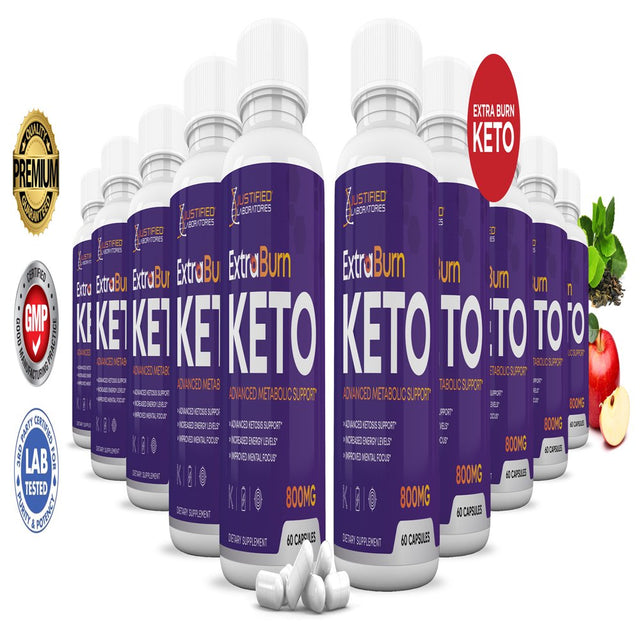 (10 Pack) Extra Burn Keto Pills 600 Capsules