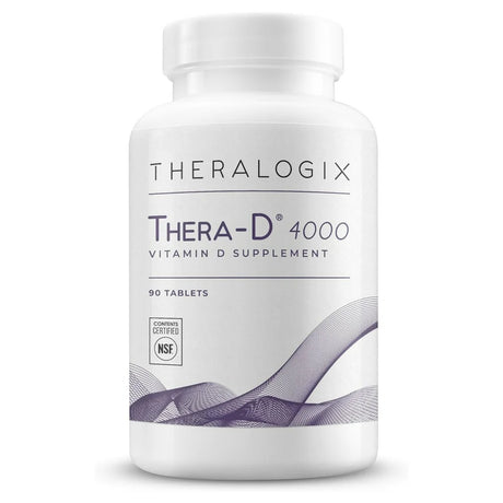 Thera-D 4000 Vitamin D Supplement | 4,000 IU Vitamin D3 Tablets - 90 Day Supply