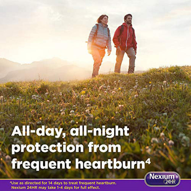 Nexium 24HR Clearminis Acid Reducer Heartburn Relief Delayed Release Capsules for All-Day and All-Night Protection from Frequent Heartburn, Heartburn Medicine with Esomeprazole Magnesium - 4