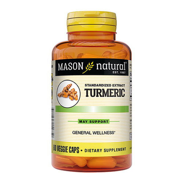 Mason Natural Turmeric Whole Body Health Veggie Capsules - 60 Ea, 6 Pack