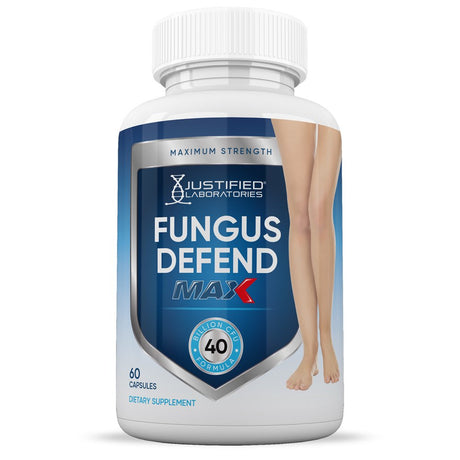 (2 Pack) Justified Laboratories Fungus Defend Max Probiotic Supplement 40 Billion 120 Capsules