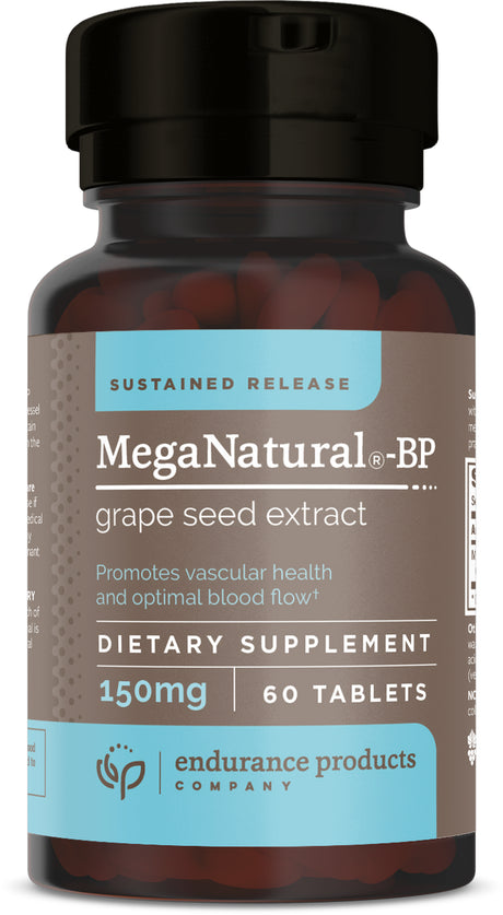 Meganatural BP for Blood Pressure - 150Mg Sustained Release, Grape Seed Extract - 60 Tablets - Helps Support Healthy Circulation, and Energy - Polyphenols (Proanthocyanidins) - Non GMO, Gluten Free