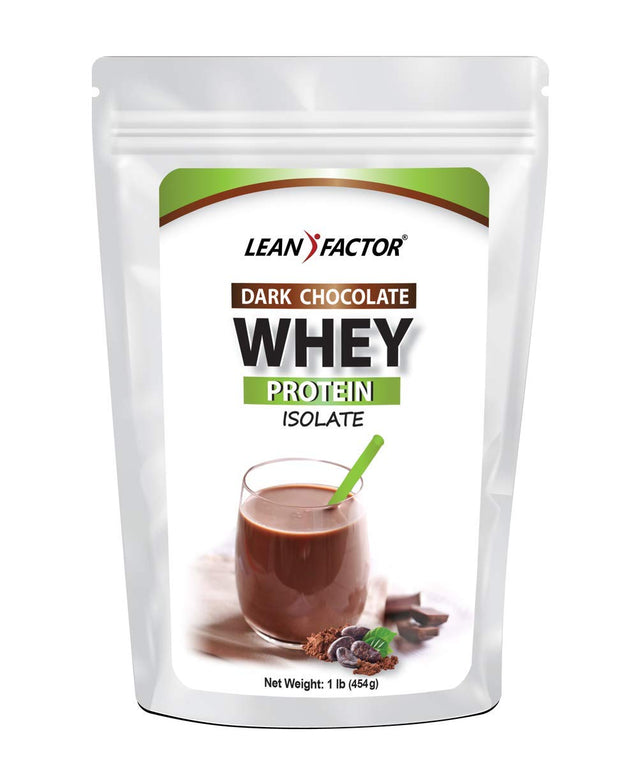 Dark Chocolate Whey Protein Powder - Low Carb - Keto & Paleo Diet Friendly - Whey Isolate + Organic Cacao + Organic Stevia - All Natural, Non GMO, & Gluten Free - 1 Lb