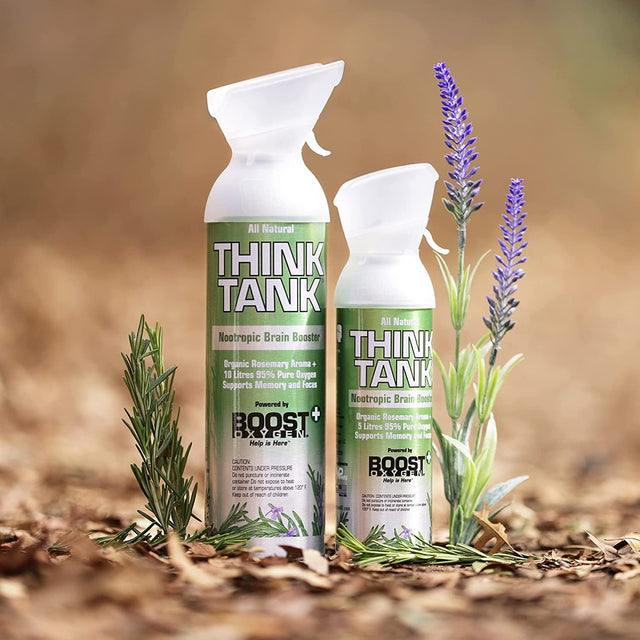 Think Tank, 95% Pure Oxygen + Organic Rosemary Aroma Nootropic Supplement to Support Memory, Focus and Cognitive Function…