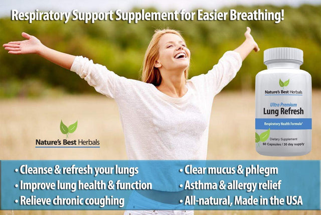 Lung Health and Immunity System Support Supplements | Improve Breathing and Strengthen Your Immune Defense | 30-Day Supply of Each