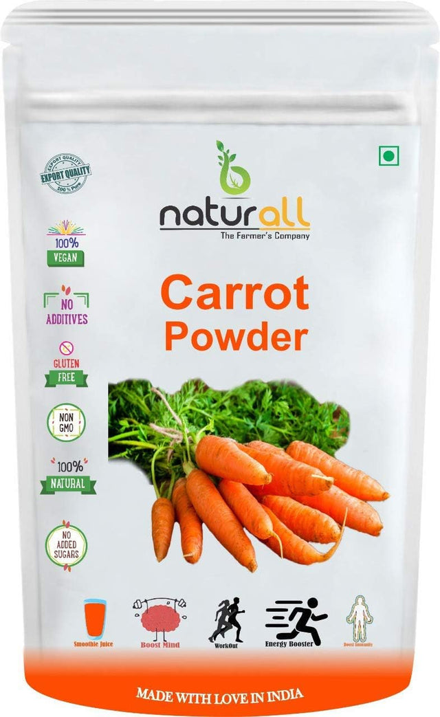 Beet Root Powder and Carrot Powder - 100 GM Each Super Saver Combo Pack by B Naturall