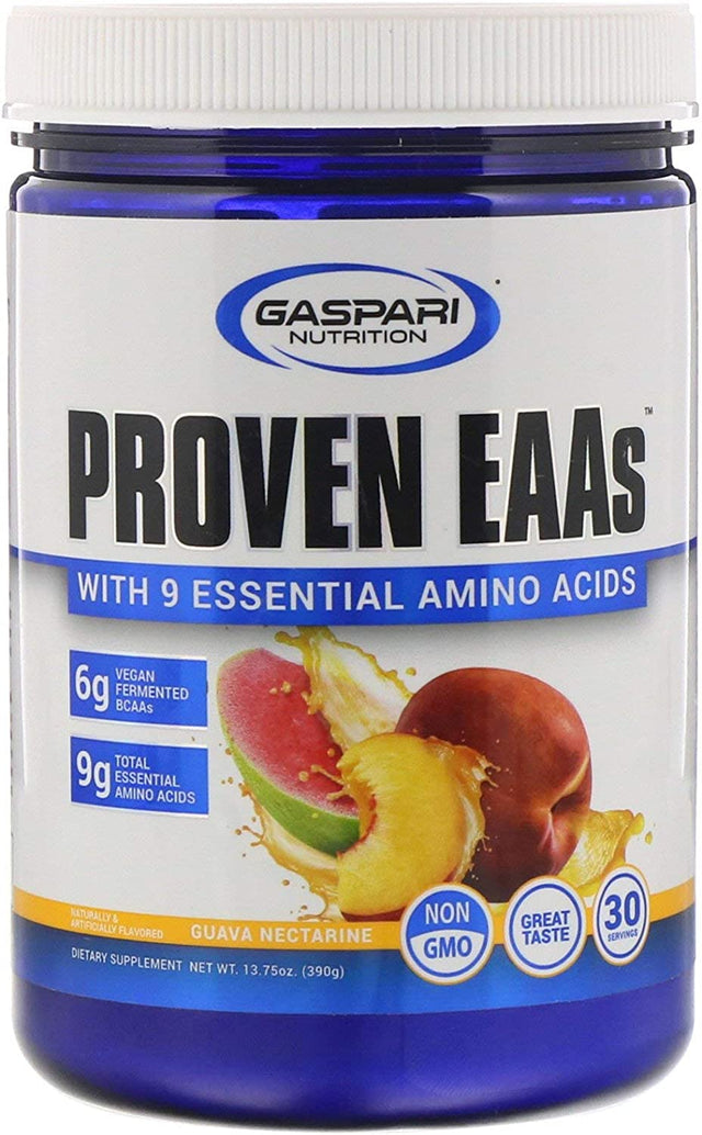 Gaspari Nutrition Proven Eaas with 9 Essential Amino Acids, Guava Nectarine, 13.75 Oz (390 G)