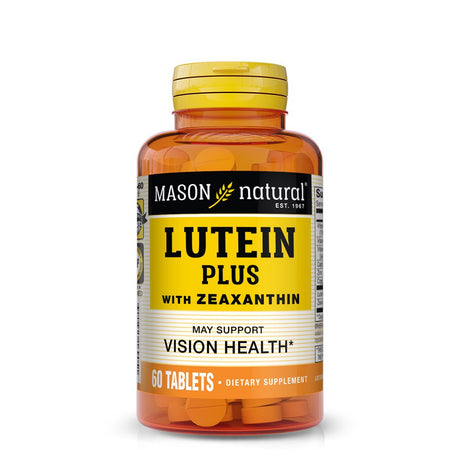 Mason Natural Lutein Plus: Vitamins A, C, E, Zinc, Copper - Vision, Eye Function, 60 Tablets