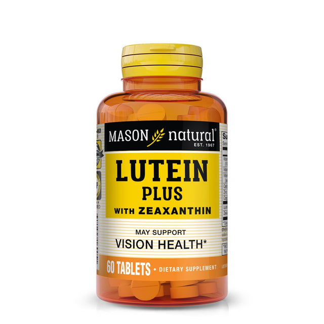 Mason Natural Lutein Plus: Vitamins A, C, E, Zinc, Copper - Vision, Eye Function, 60 Tablets