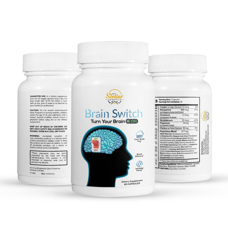 Brain Switch, Boost Memory & Increase Focus-60 Capsules