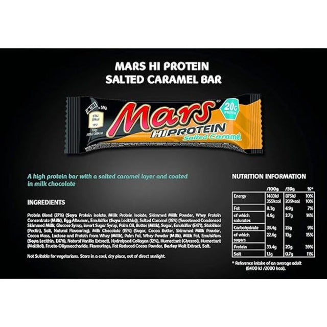 Mars Hi Protein Bar (12 X 59G) - Salted Caramel