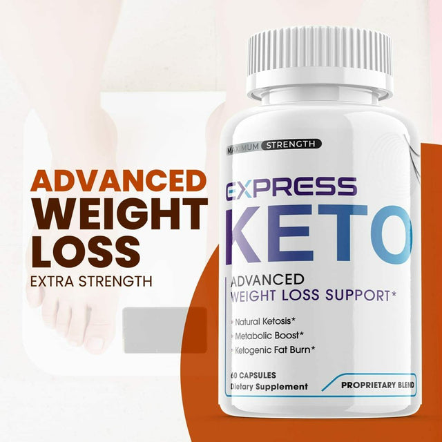 (5 Pack) Express Keto - Supplement for Weight Loss - Energy & Focus Boosting Dietary Supplements for Weight Management & Metabolism - Advanced Fat Burn Raspberry Ketones Pills - 300 Capsules