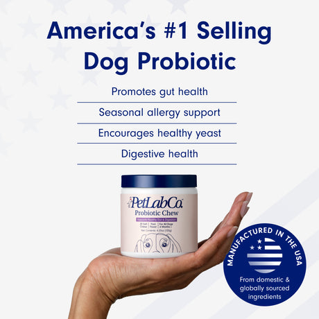 Petlab Co. Probiotic Chews, Delicious Soft Chew Probiotics for Dogs, 30 Ct.