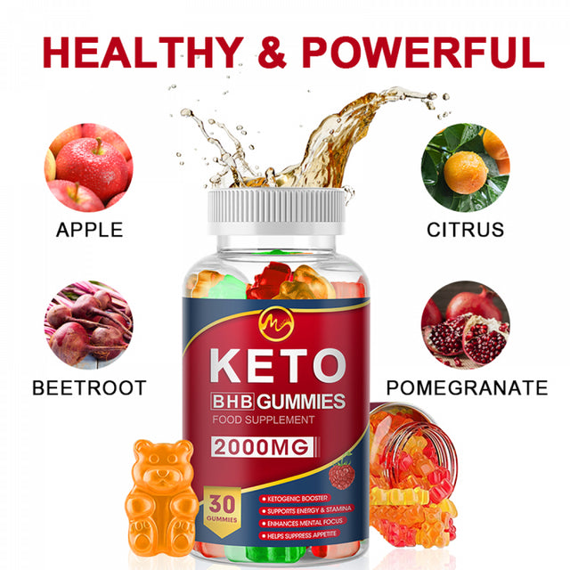 Minch Keto Bhb Gummies 2000Mg Apple Cider Vinegar with MCT Oil, Weight Loss Keto Gummies Supplement