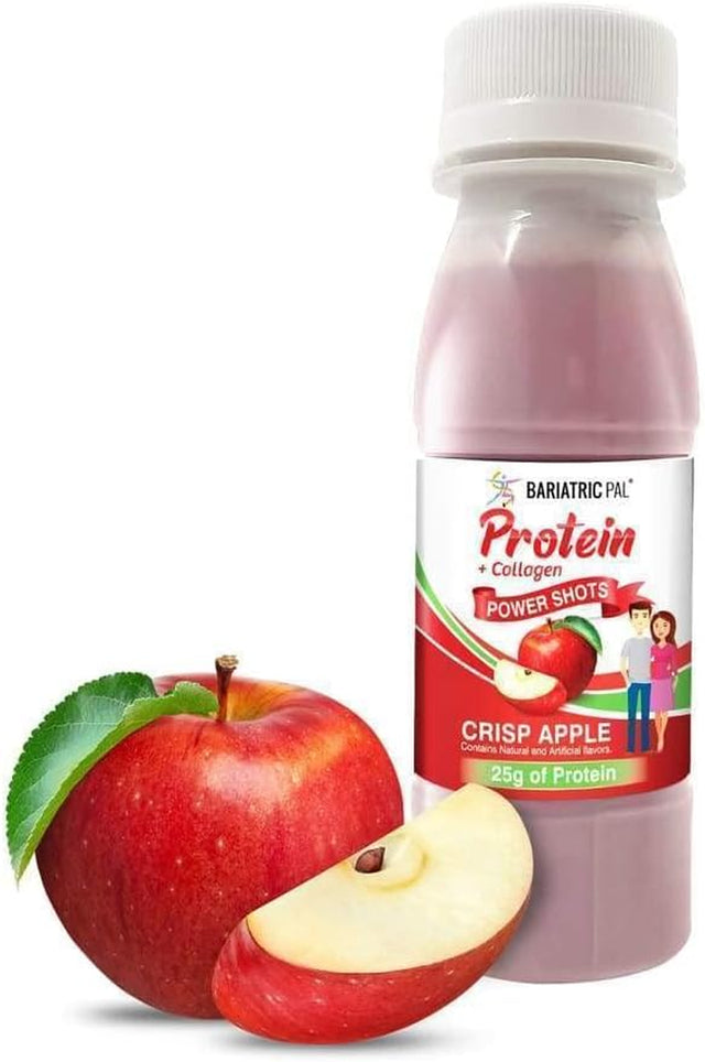 Bariatricpal Ready-To-Drink 25G Whey Protein & Collagen Power Shots - Crisp Apple (12 Bottles)