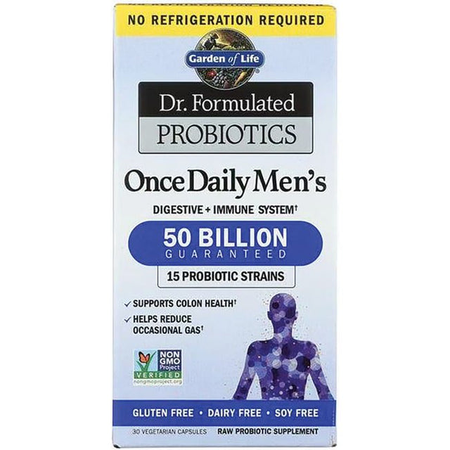 Garden of Life Dr. Formulated Probiotics Once Daily Men'S Shelf Stable 30 Capsules