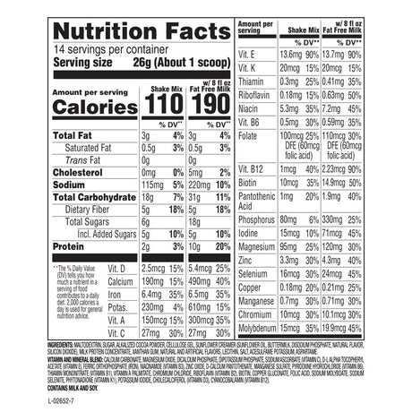 Slimfast Original Meal Replacement Shake Mix Powder, Creamy Milk Chocolate, 12.83Oz, 14 Servings