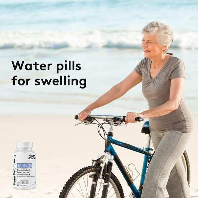 Youth & Tonic Daily Water Weight Away Pills and Blood Pressure Support Supplements/Natural Diuretics for Water Retention & BP Capsules to Maintain a Good Health / 30 + 30 CPS for Women & Men