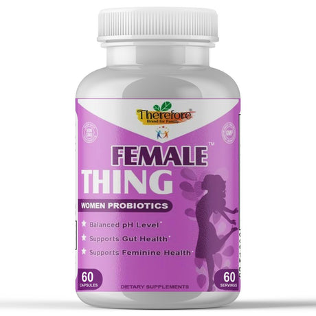 Female Thing Probiotics for Women, Women Prebiotics for Feminine Odor, Daily Women Probiotics and Prebiotics- 60 Capsules