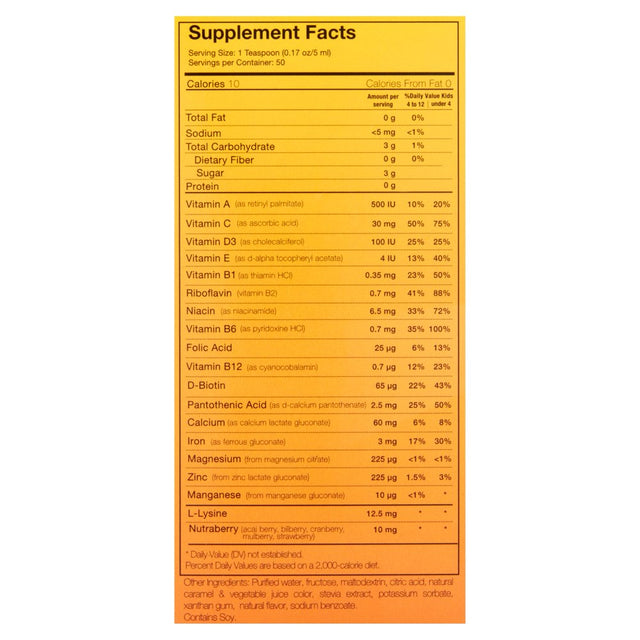 Multivitamins Kids W Berries & Lysine