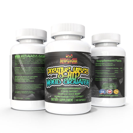 Urbalabs Positive Vibes 5-HTP Mood Elevator Sleep Calm Relaxed Support Fast Acting Nootropic