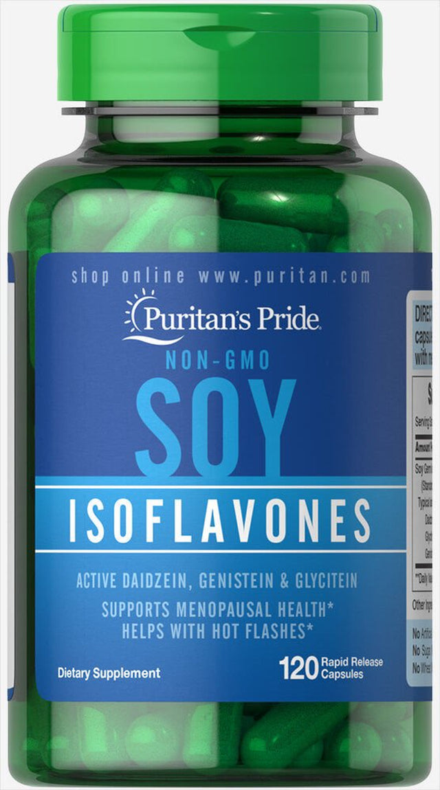 Puritans Pride Non-Gmo Soy Isoflavones 750 Mg Rapid Release Capsules