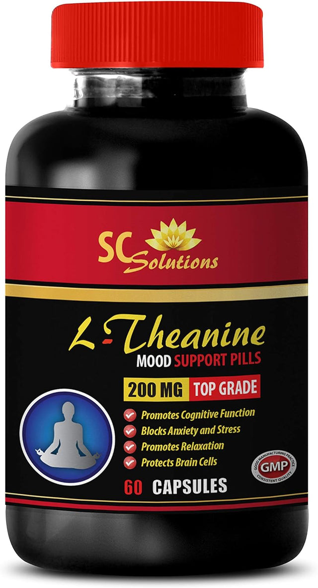 Wellness - L-Theanine 200MG - Antioxidant Tea - 1 Bottle (60 Capsules)