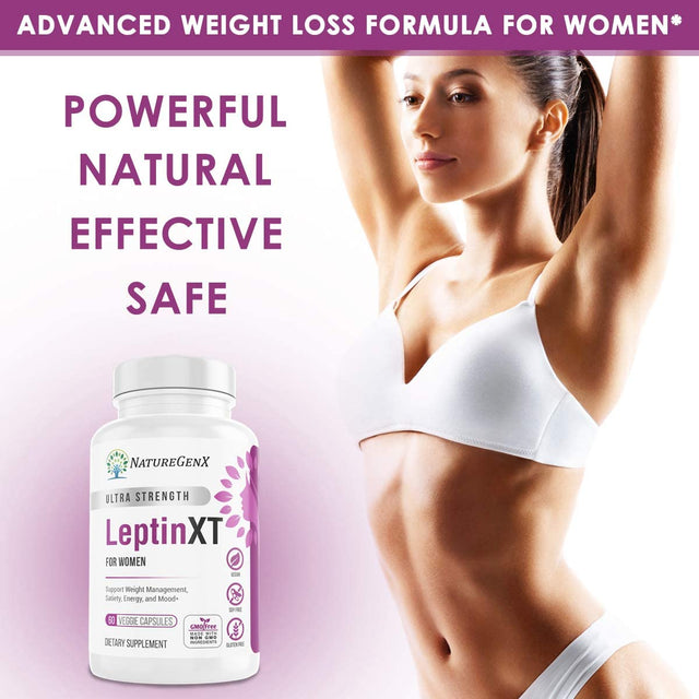 Leptinxt - Leptin Supplements for Weight Loss for Women - Extra Strength, Fat Burner - 60 Ct.