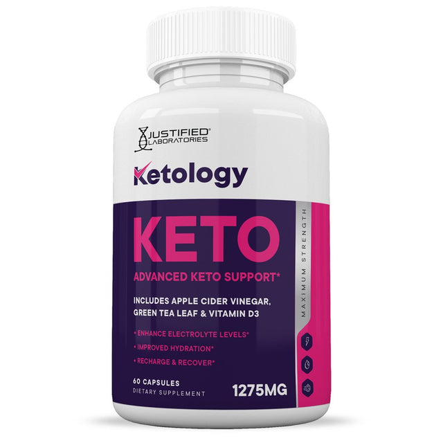 (2 Pack) Ketology Keto ACV Pills 1275Mg Dietary Supplement 120 Capsules