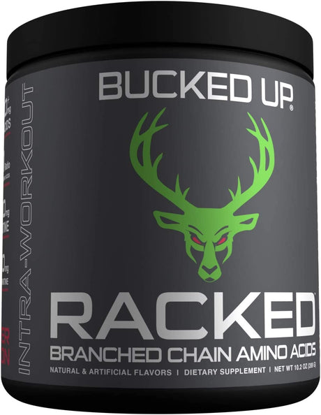 Bucked Up- BCAA RACKED™ Branch Chained Amino Acids | L-Carnitine, Acetyl L-Carnitine, GBB | Post Workout Recovery, Protein Synthesis, Lean Muscle Bcaas That You Can Feel! 30 Servings (Watermelon)