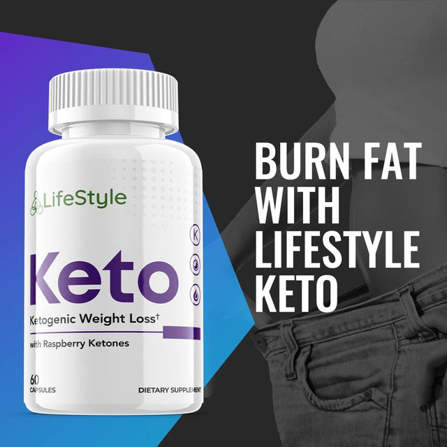 Lifestyle Keto - Ketogenic Weight Loss - Energy & Focus Boosting Dietary Supplements for Weight Management & Metabolism - Advanced Fat Burn Raspberry Ketones Pills - 60 Capsules (1 Pack)