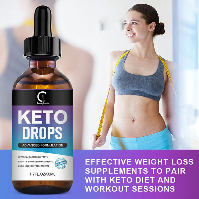 Belly Fat Burner Keto Drops to Lose Stomach Fat Weight Loss Drops for Women& Men 50 ML